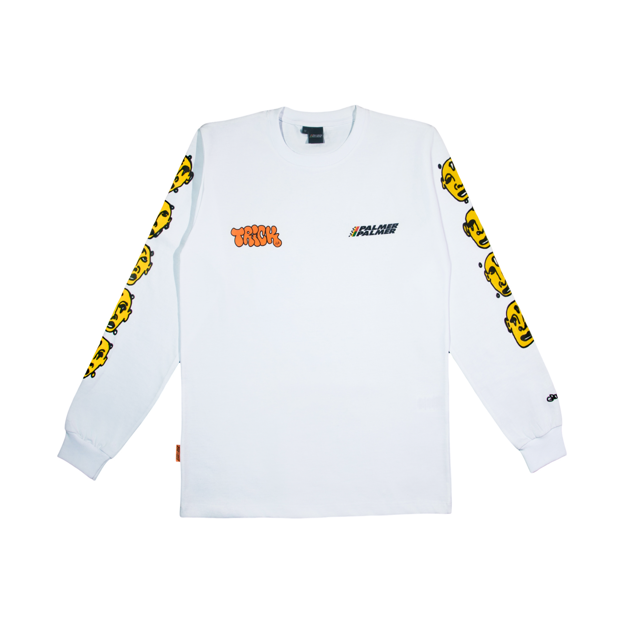 PALMER PALMER® x TRICK 54 GROCCO - Artist Series - Graffiti White Long Sleeve T-Shirt