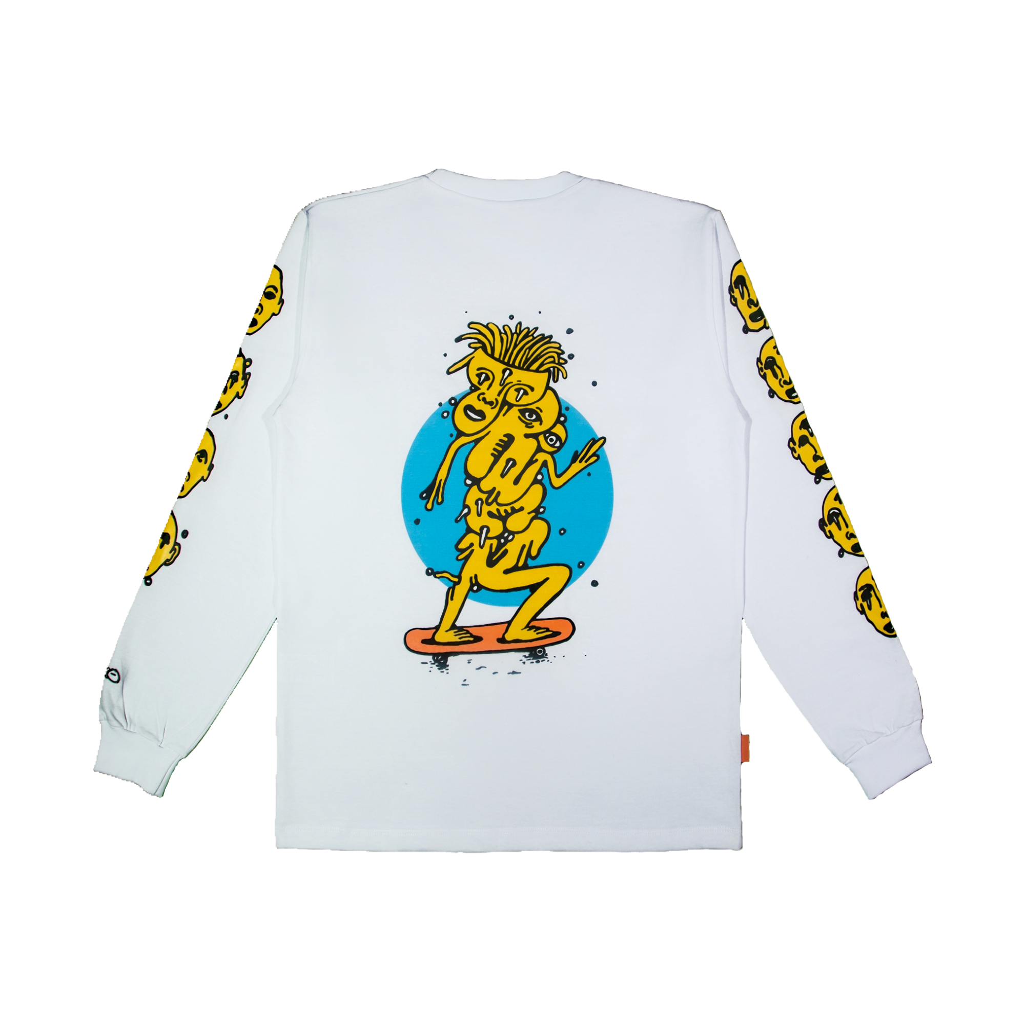 PALMER PALMER® x TRICK 54 GROCCO - Artist Series - Graffiti White Long Sleeve T-Shirt