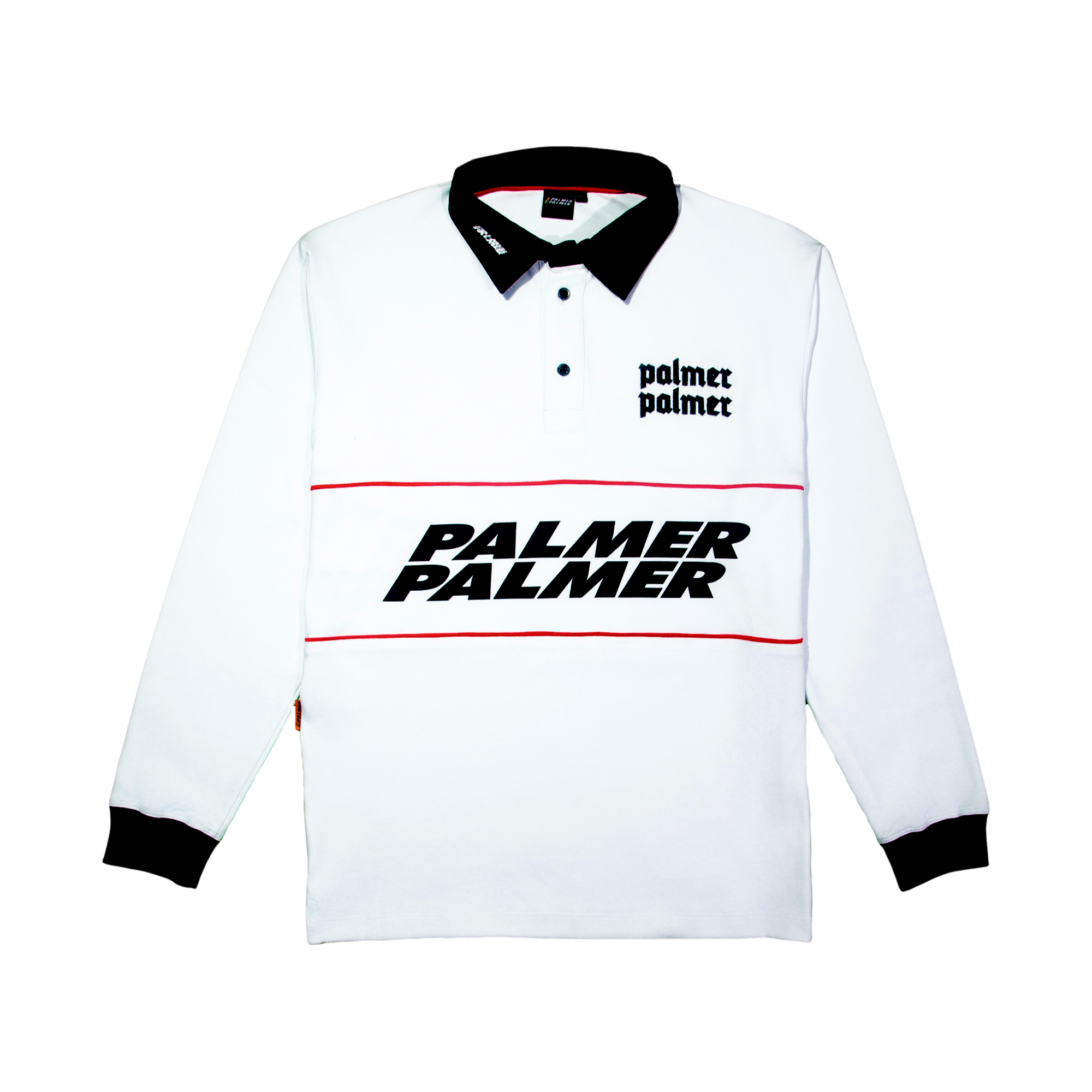 Valley White Long Sleeve Polo Shirt