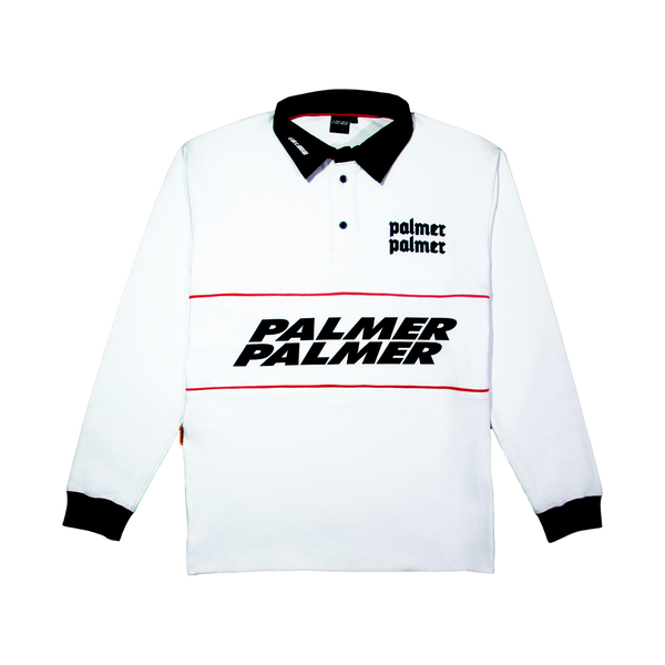 Valley White Long Sleeve Polo Shirt