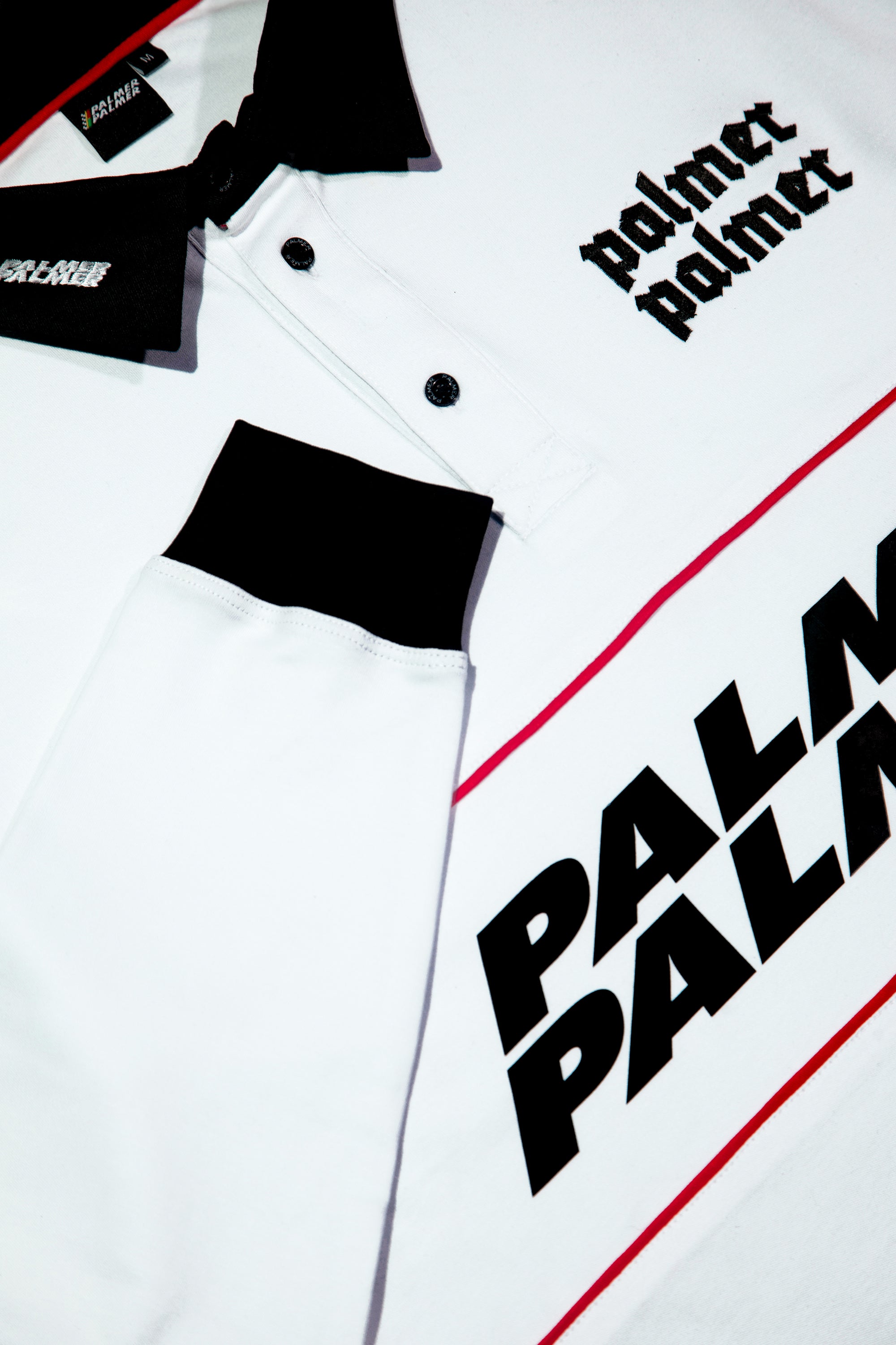Valley White Long Sleeve Polo Shirt