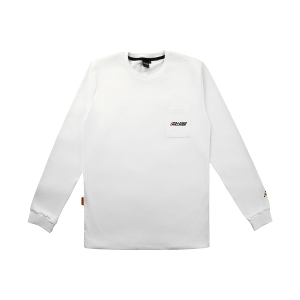 Pocket White Long Sleeve T-Shirt