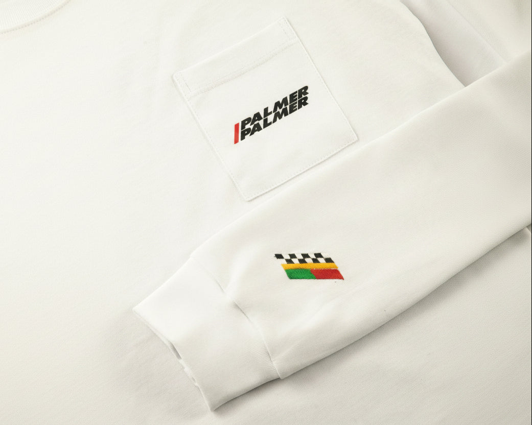 Pocket White Long Sleeve T-Shirt