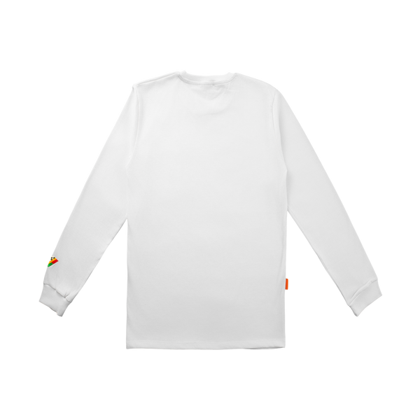 Pocket White Long Sleeve T-Shirt