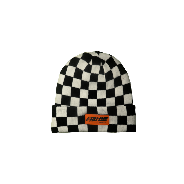 Checker Board Black & White Beanie